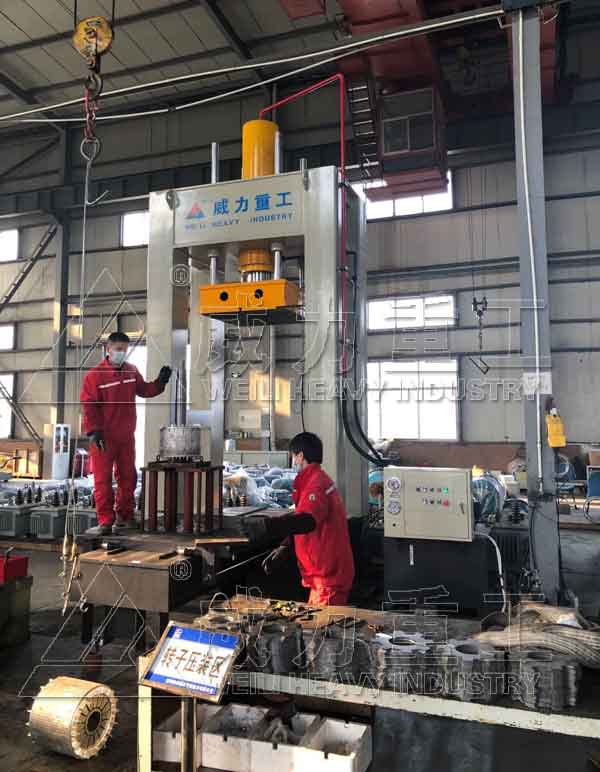 龍門電機(jī)軸壓裝液壓機(jī)